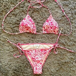 PEONY PINK Floral Bikini Set